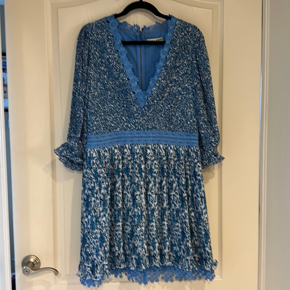 Gorgeous details light blue dress